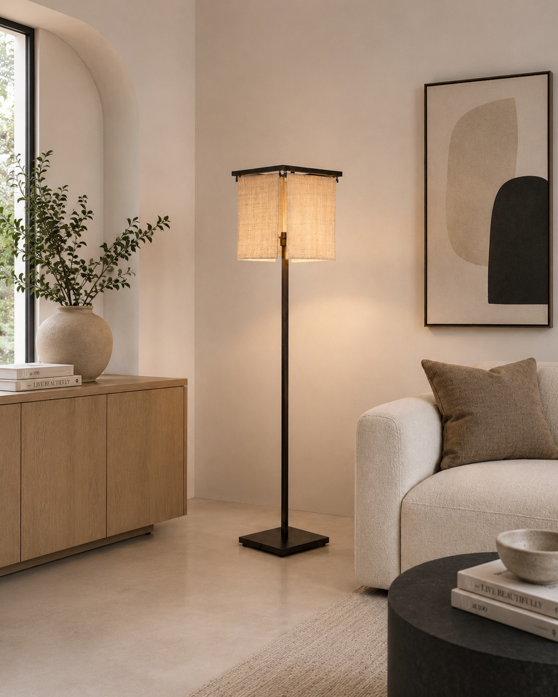 Raffia Floor Lamp - Image 3