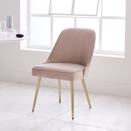 mid-century-upholstered-dining-chair-velvet