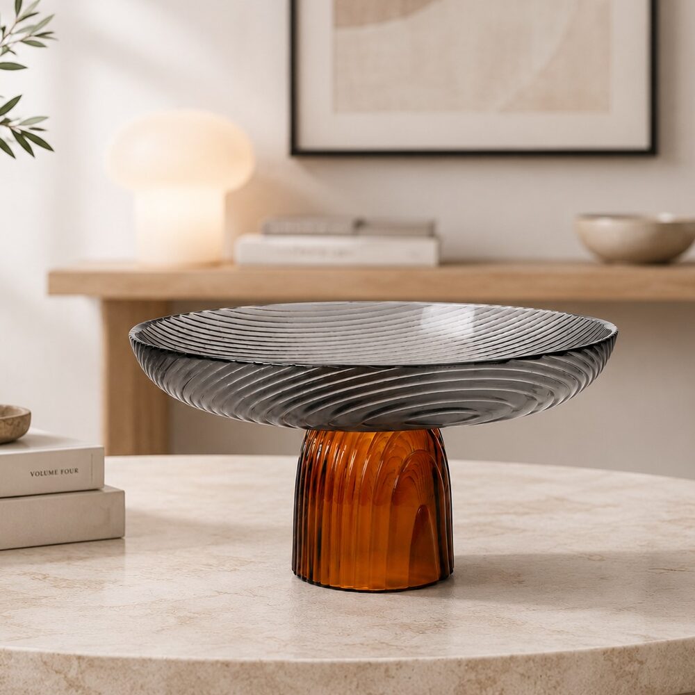 Monochromatic Glass Bowl