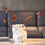 White Irregular Rock Vase Ceramic Vase