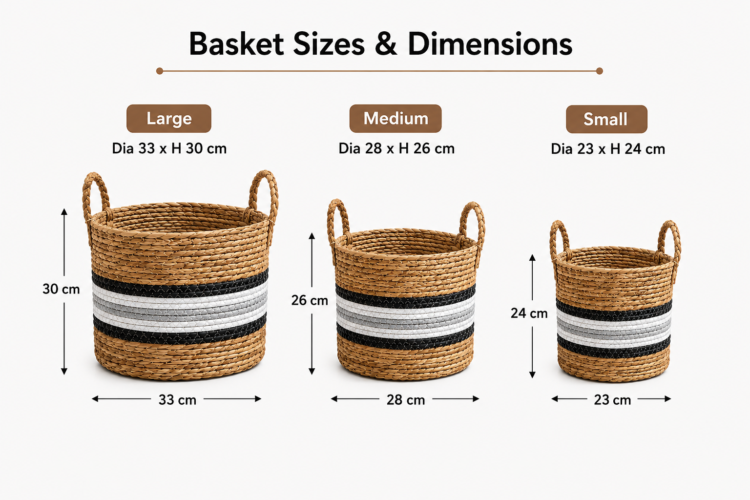 Olli Ella Set Of 3 Basket - Image 2