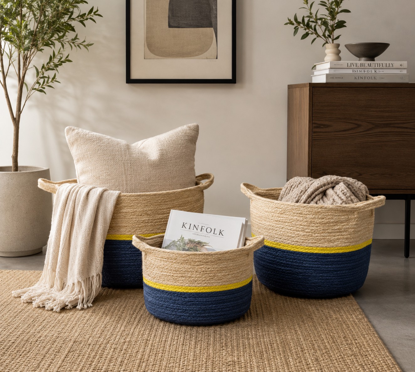 Oval Set Of 3 Basket