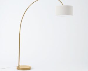 Overarching Linen Shade Floor Lamp (201 Cm) Floor Lamp