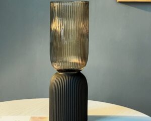 Turnip Glass Vase - Big Glass Vase
