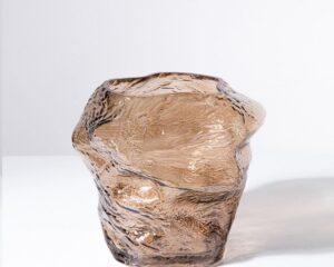 Shadow Mountain Stone Glass Vase - Small Glass Vase