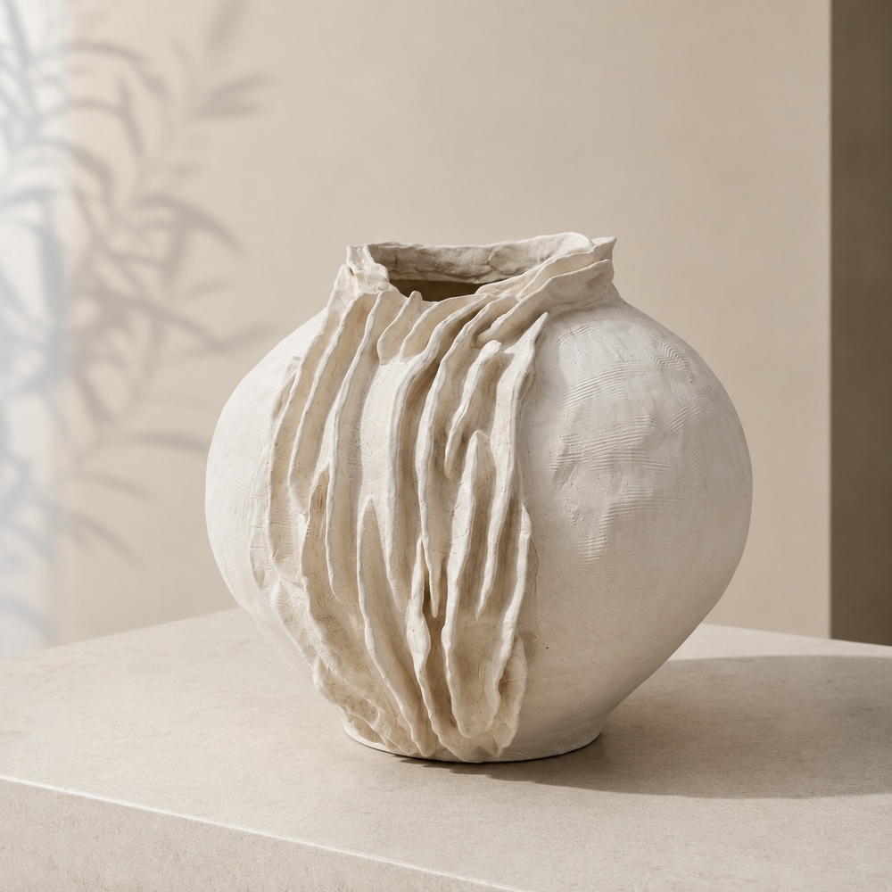 Organic Flow Ceramic Vase set - Image 2