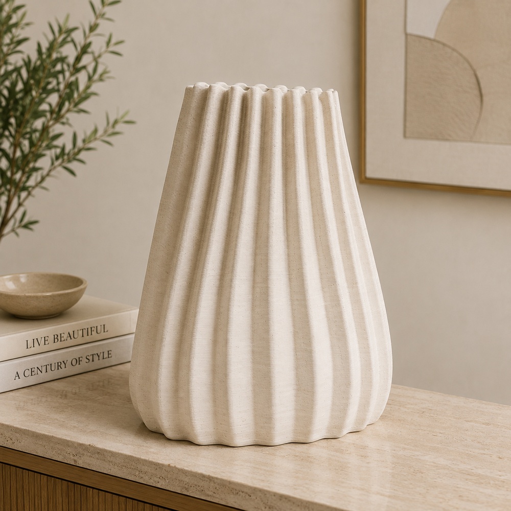 Ribbed Harmony Vase Set - Image 2