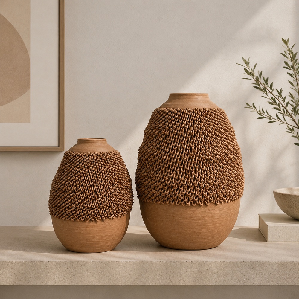Terra Weave Vase Set
