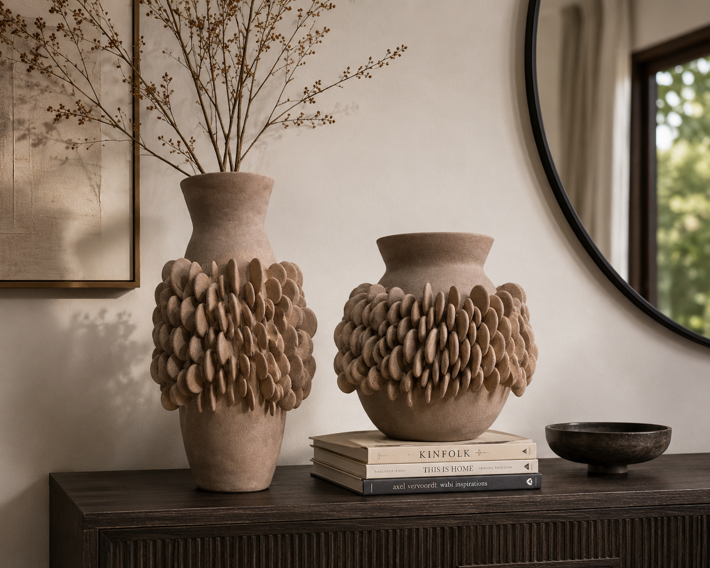 Terra Bloom Sculptural Vase Set